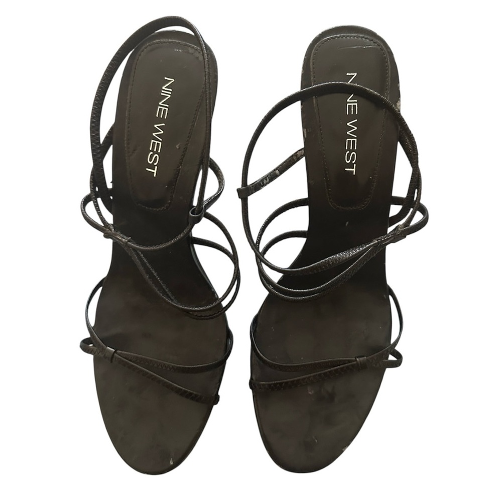 Vintage Y2K Nine West strappy leather heels